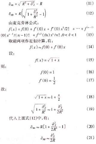 砂輪修整器安裝高度誤差對(duì)成型砂輪修整精度的影響